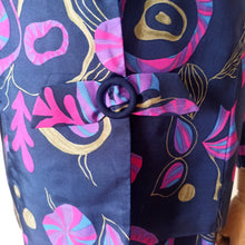 Charger l'image dans la galerie, 1960s - Spectacular Purple Satin Dress & Jacket Set - W34 (86cm)