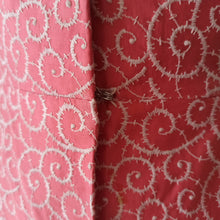 Charger l'image dans la galerie, 1950s - Helene Couture, France - Salmon Pink Embroidery Dress - W28.5/29 (72/74cm)