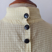 Charger l'image dans la galerie, 1940s 1950s - Gorgeous Yellow Smoked Cotton Dress - W29 (74cm)