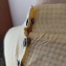 Charger l'image dans la galerie, 1940s 1950s - Gorgeous Yellow Smoked Cotton Dress - W29 (74cm)