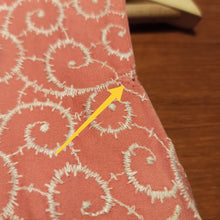 Charger l'image dans la galerie, 1950s - Helene Couture, France - Salmon Pink Embroidery Dress - W28.5/29 (72/74cm)