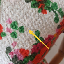 Load image into Gallery viewer, 1950s - Paris - Colorful Textured Cotton Floral Dress - W24 (62cm)