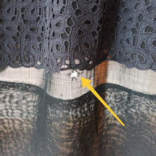 Charger l'image dans la galerie, 1950s - R&K Originals, USA - Stunning Black Sheer Lace Dress - W26 (66cm)