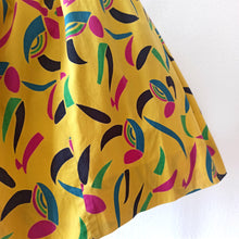 Charger l'image dans la galerie, 1950s - Stunning Yellow Confetti Print Cotton Dress - W27.5 (70cm)
