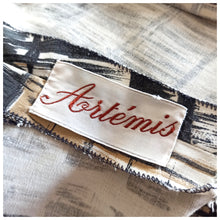 Charger l'image dans la galerie, 1950s - ARTÉMIS, France - New York Novelty Print Dress - W30 (76cm)