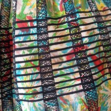 Charger l'image dans la galerie, 1950s - Stunning Abstract Floral Skirt - W24 (60cm)