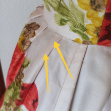 Charger l'image dans la galerie, 1950s - Stunning Spaghetti Straps Poppies Dress - W24 (60cm)