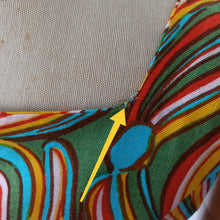 Carica l'immagine nel visualizzatore di Gallery, 1960s - Groovy Colors Rayon Dress - W32 (82cm)