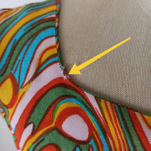 Carica l'immagine nel visualizzatore di Gallery, 1960s - Groovy Colors Rayon Dress - W32 (82cm)