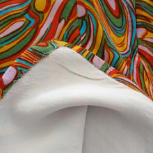 Carica l'immagine nel visualizzatore di Gallery, 1960s - Groovy Colors Rayon Dress - W32 (82cm)