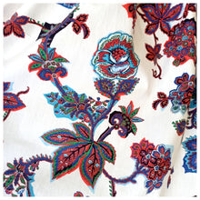 Charger l'image dans la galerie, 1950s - Spectacular Organic Floral Print Cotton Dress - W26 (66cm)