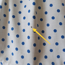 Carica l'immagine nel visualizzatore di Gallery, 1950s - Adorable Iconic Blue Dots Cotton Dress - W28 (72cm)