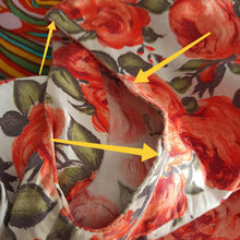 Charger l'image dans la galerie, 1950s 1960s - Gorgeous Roseprint Cotton Dress - W27.5 (70cm)