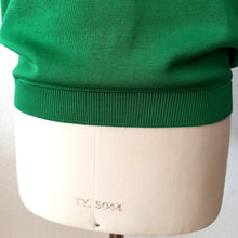 Cargar imagen en el visor de la galería, 1960s - Deadstock - RECODER, Spain - Green Knit Top - Size Large