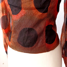 Load image into Gallery viewer, 1960s - Fabulous Glowing Sheer Lurex Blouse - W32 (82cm)