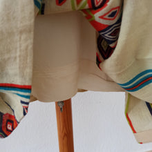 Charger l'image dans la galerie, 1960s - Gorgeous Diamonds Print Smoked Cotton Dress - W29 (74cm)