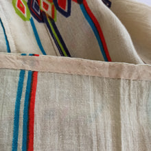 Charger l'image dans la galerie, 1960s - Gorgeous Diamonds Print Smoked Cotton Dress - W29 (74cm)