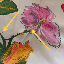 Charger l'image dans la galerie, 1950s - Gorgeous German Floral Print Cotton Dress - W31 (78cm)