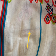 Charger l'image dans la galerie, 1960s - Gorgeous Diamonds Print Smoked Cotton Dress - W29 (74cm)