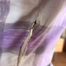 Charger l'image dans la galerie, 1950s - Lovely Purple Black Cotton Dress - W26 (66cm)