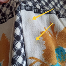 Charger l'image dans la galerie, 1950s - Gorgeous Black & White Floral Dress - W34 (86cm)