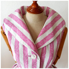 Charger l'image dans la galerie, 1950s - JEAN-JACQUES BIDEL, Paris - Exquisite Pink & White Dress - W29 (74cm)