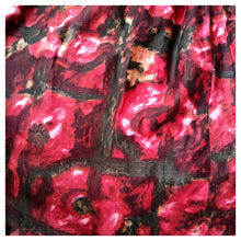 Charger l'image dans la galerie, 1950s - Gorgeous Abstract Floral Cotton Dress - W27 (68cm)