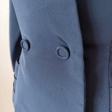 Charger l'image dans la galerie, 1940s 1950s - Exquisite New Look Slate Blue Jacket - W31 (78cm)