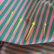 Charger l'image dans la galerie, 1950s 1960s - WENJA, Germany - Pink Green Stripes Dress - W25 (64cm)