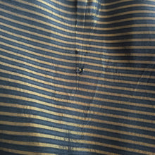 Charger l'image dans la galerie, 1950s - Stunning Black & Gold Striped Satin Dress - W34 (86cm)