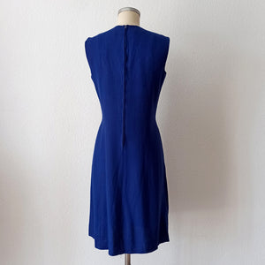 1960s - PRESTIGE by David Presson, Boston - Rayon Dress - W33 (84cm)