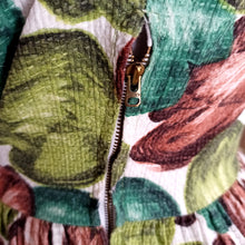 Load image into Gallery viewer, 1950s - Fabulous Colors Floral Cotton Dress - W30 (76cm)