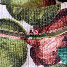 Load image into Gallery viewer, 1950s - Fabulous Colors Floral Cotton Dress - W30 (76cm)