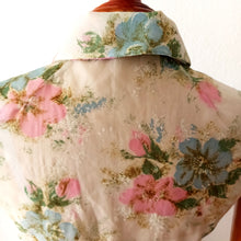 Charger l'image dans la galerie, 1950s - Incredibly Adorable Peter Pan Collar Floral Dress - W28 (72cm)