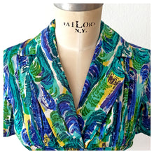 Carica l'immagine nel visualizzatore di Gallery, 1940s 1950s - GOLTNATEL, Germany - Abstract Rayon Dress - W28 (72cm)