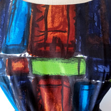 Charger l'image dans la galerie, 1950s - Spectacular German Abstract Cotton Silk Dress - W28.5 (72cm)