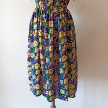 Load image into Gallery viewer, 1940s - Germany - Colorful Floral Cold Rayon Dress  - W30 (76cm)