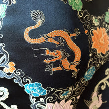 Charger l'image dans la galerie, 1950s 1960s - Stunning Black Dragons & Peacocks Embroidery Dress - W28 (70cm)