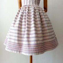 Charger l'image dans la galerie, 1950s - Adorable Cotton Bolero Dress - W29 (74cm)