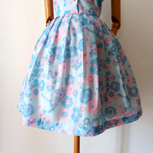 Charger l'image dans la galerie, 1950s 1960s - TREVIRA, Germany - Adorable Peter Pan Collar Dress - W30 (76cm)