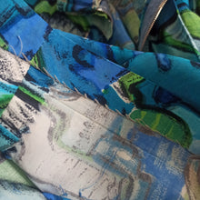 Charger l'image dans la galerie, 1950s - Stunning Novelty Abstract Cold Rayon Dress - W25 (64cm)