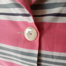 Charger l'image dans la galerie, 1950s - Ultra-gorgeous Pink & Grey Cotton Blouse - W31 (80cm)