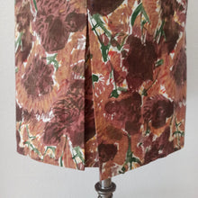 Cargar imagen en el visor de la galería, 1950s - Gorgeous French Abstract Floral Cotton Dress - W34 (86cm)