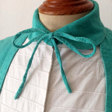 Charger l'image dans la galerie, 1940s 1950s - Gorgeous Green Linen Dress - W26 (66cm)