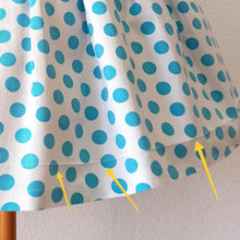 Charger l'image dans la galerie, 1950s - Iconic & Stunning Blue Polkadots Cotton Dress - W28 (70cm)