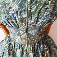 Charger l'image dans la galerie, 1940s 1950s - RENÉE FLEURENCE, France - Zipper Front Couture Dress  - W25 (64cm)