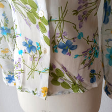 Laden Sie das Bild in den Galerie-Viewer, 1970s - ANDRÉ BER, France - Deadstock - Smoked Cotton Blouse - Sz. M/L