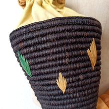 Load image into Gallery viewer, 1940s - Collector's Rare French Black & Yellow Handbag