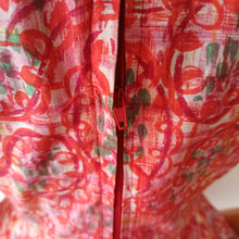 Charger l'image dans la galerie, 1950s - Spectacular French Shawl Collar Cotton Dress - W31 (78cm)