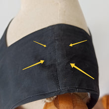 Laden Sie das Bild in den Galerie-Viewer, 1950s - Stunning French Black Embroidery Dress - W28 (70cm)